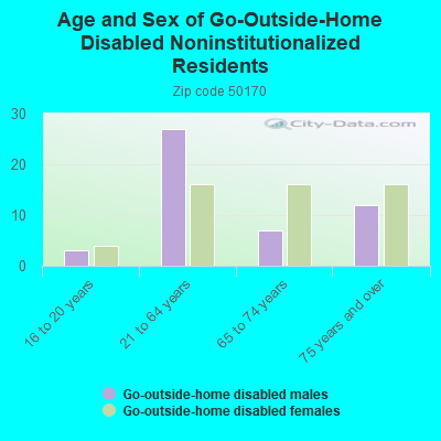 Age and Sex of Go-Outside-Home Disabled Noninstitutionalized Residents