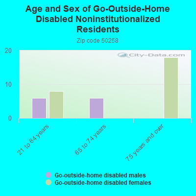 Age and Sex of Go-Outside-Home Disabled Noninstitutionalized Residents