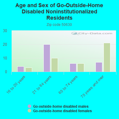 Age and Sex of Go-Outside-Home Disabled Noninstitutionalized Residents