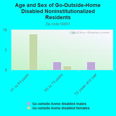 Age and Sex of Go-Outside-Home Disabled Noninstitutionalized Residents