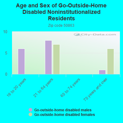 Age and Sex of Go-Outside-Home Disabled Noninstitutionalized Residents