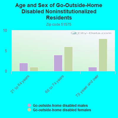 Age and Sex of Go-Outside-Home Disabled Noninstitutionalized Residents