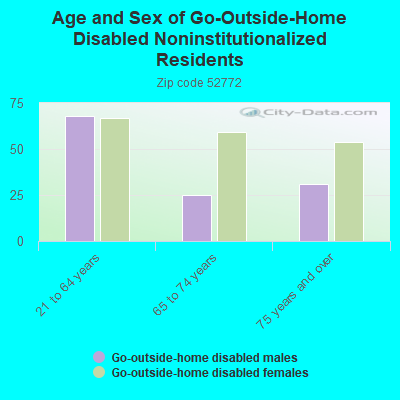 Age and Sex of Go-Outside-Home Disabled Noninstitutionalized Residents