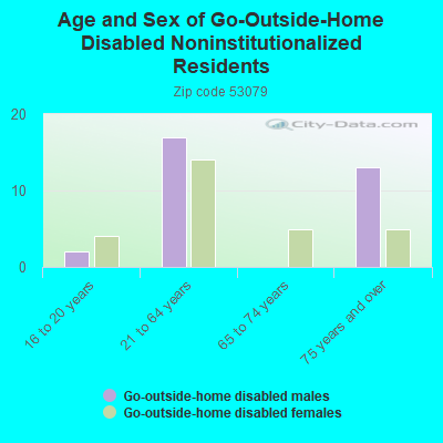 Age and Sex of Go-Outside-Home Disabled Noninstitutionalized Residents