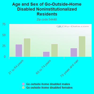 Age and Sex of Go-Outside-Home Disabled Noninstitutionalized Residents