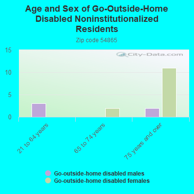 Age and Sex of Go-Outside-Home Disabled Noninstitutionalized Residents