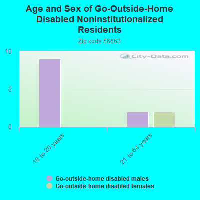 Age and Sex of Go-Outside-Home Disabled Noninstitutionalized Residents