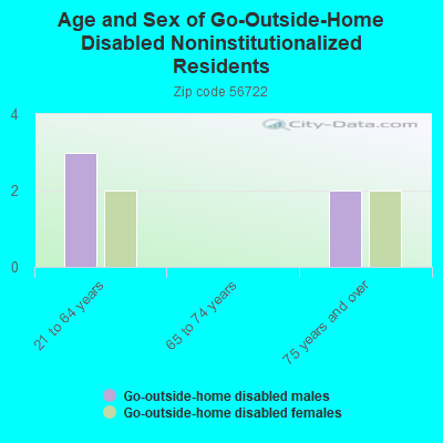 Age and Sex of Go-Outside-Home Disabled Noninstitutionalized Residents