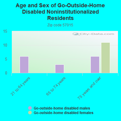 Age and Sex of Go-Outside-Home Disabled Noninstitutionalized Residents