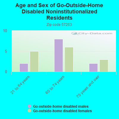 Age and Sex of Go-Outside-Home Disabled Noninstitutionalized Residents