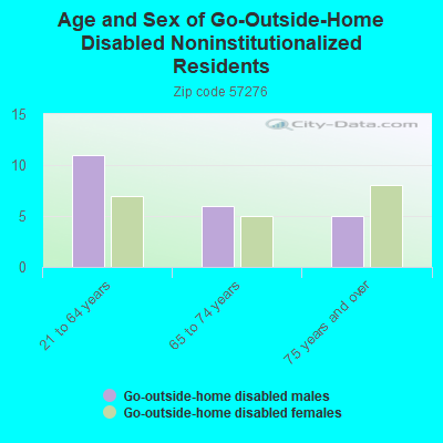 Age and Sex of Go-Outside-Home Disabled Noninstitutionalized Residents