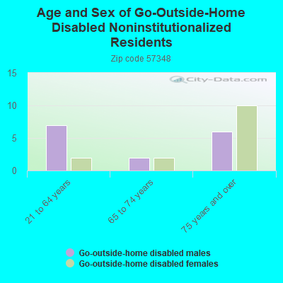 Age and Sex of Go-Outside-Home Disabled Noninstitutionalized Residents