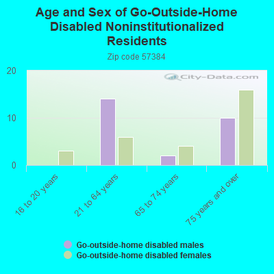 Age and Sex of Go-Outside-Home Disabled Noninstitutionalized Residents