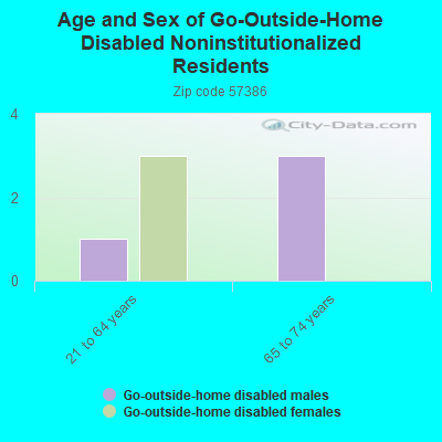 Age and Sex of Go-Outside-Home Disabled Noninstitutionalized Residents