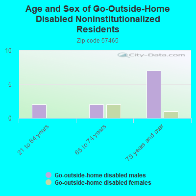 Age and Sex of Go-Outside-Home Disabled Noninstitutionalized Residents