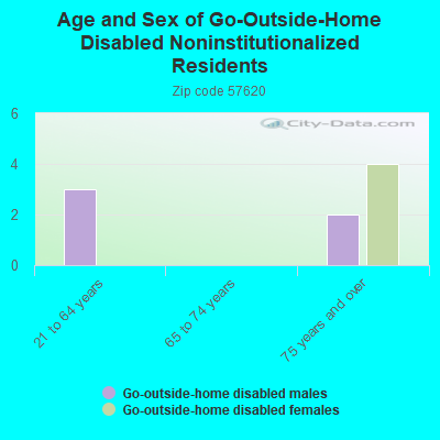 Age and Sex of Go-Outside-Home Disabled Noninstitutionalized Residents