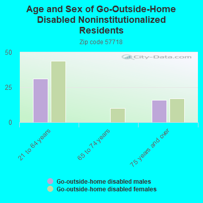 Age and Sex of Go-Outside-Home Disabled Noninstitutionalized Residents