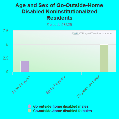 Age and Sex of Go-Outside-Home Disabled Noninstitutionalized Residents