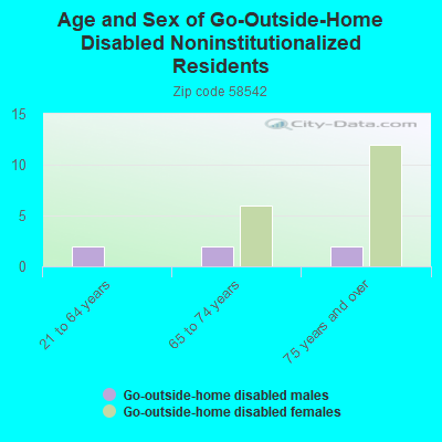 Age and Sex of Go-Outside-Home Disabled Noninstitutionalized Residents