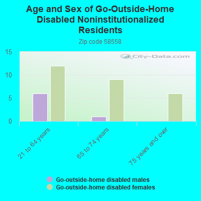 Age and Sex of Go-Outside-Home Disabled Noninstitutionalized Residents