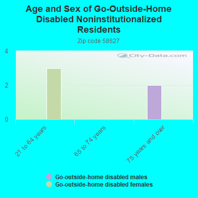 Age and Sex of Go-Outside-Home Disabled Noninstitutionalized Residents