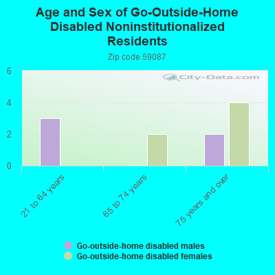 Age and Sex of Go-Outside-Home Disabled Noninstitutionalized Residents