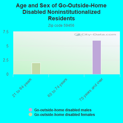 Age and Sex of Go-Outside-Home Disabled Noninstitutionalized Residents