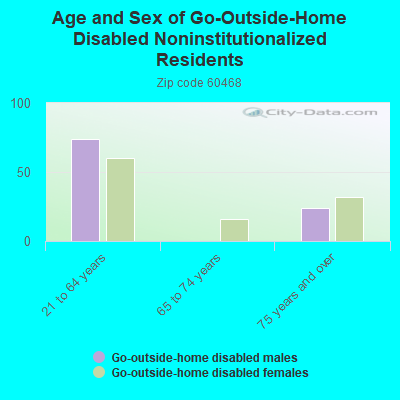 Age and Sex of Go-Outside-Home Disabled Noninstitutionalized Residents