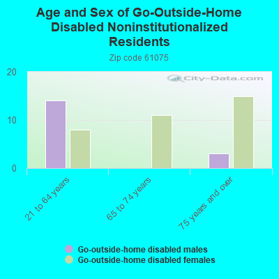 Age and Sex of Go-Outside-Home Disabled Noninstitutionalized Residents