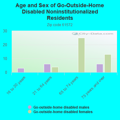 Age and Sex of Go-Outside-Home Disabled Noninstitutionalized Residents