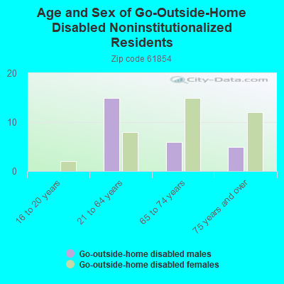 Age and Sex of Go-Outside-Home Disabled Noninstitutionalized Residents