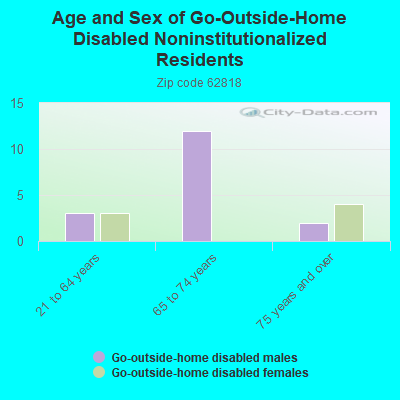 Age and Sex of Go-Outside-Home Disabled Noninstitutionalized Residents