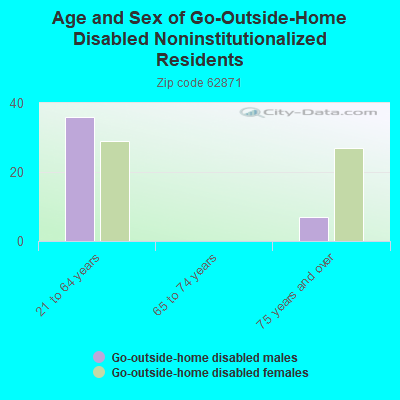 Age and Sex of Go-Outside-Home Disabled Noninstitutionalized Residents