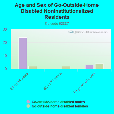 Age and Sex of Go-Outside-Home Disabled Noninstitutionalized Residents