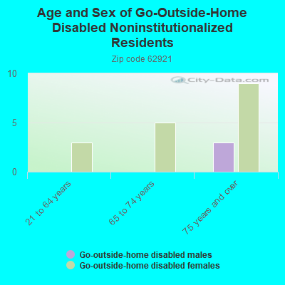 Age and Sex of Go-Outside-Home Disabled Noninstitutionalized Residents