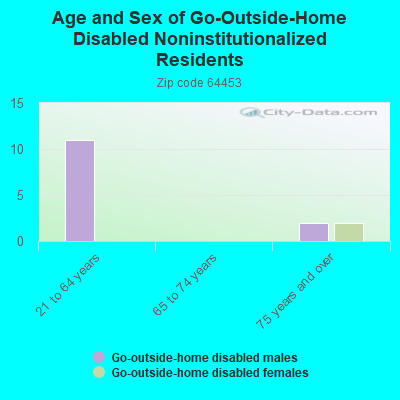 Age and Sex of Go-Outside-Home Disabled Noninstitutionalized Residents