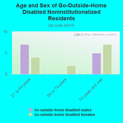 Age and Sex of Go-Outside-Home Disabled Noninstitutionalized Residents