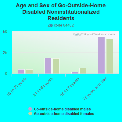 Age and Sex of Go-Outside-Home Disabled Noninstitutionalized Residents