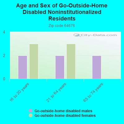 Age and Sex of Go-Outside-Home Disabled Noninstitutionalized Residents