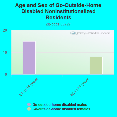 Age and Sex of Go-Outside-Home Disabled Noninstitutionalized Residents