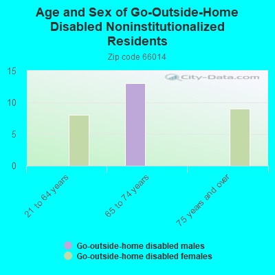 Age and Sex of Go-Outside-Home Disabled Noninstitutionalized Residents