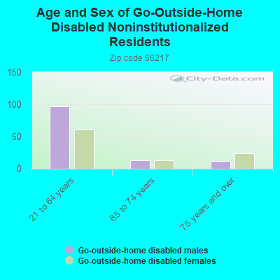 Age and Sex of Go-Outside-Home Disabled Noninstitutionalized Residents