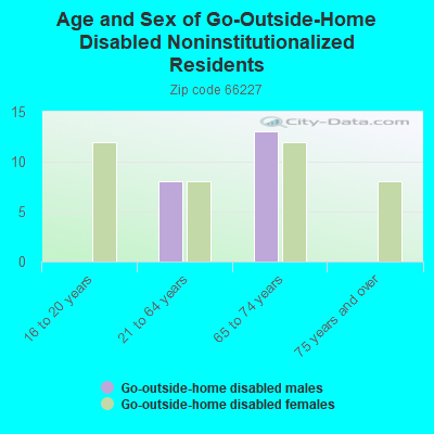 Age and Sex of Go-Outside-Home Disabled Noninstitutionalized Residents