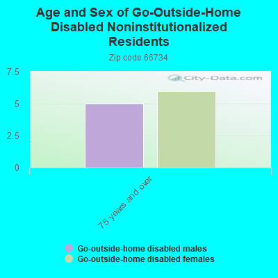 Age and Sex of Go-Outside-Home Disabled Noninstitutionalized Residents