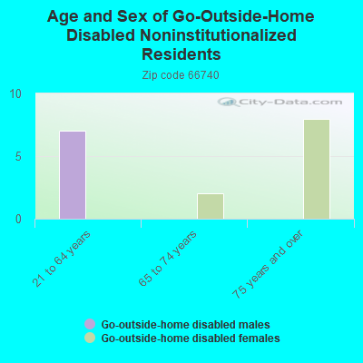 Age and Sex of Go-Outside-Home Disabled Noninstitutionalized Residents