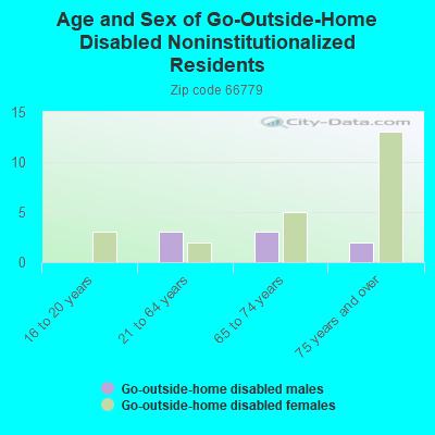 Age and Sex of Go-Outside-Home Disabled Noninstitutionalized Residents