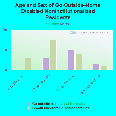 Age and Sex of Go-Outside-Home Disabled Noninstitutionalized Residents