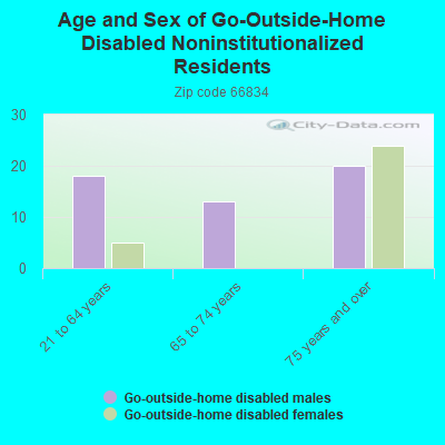 Age and Sex of Go-Outside-Home Disabled Noninstitutionalized Residents