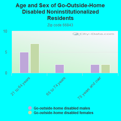 Age and Sex of Go-Outside-Home Disabled Noninstitutionalized Residents