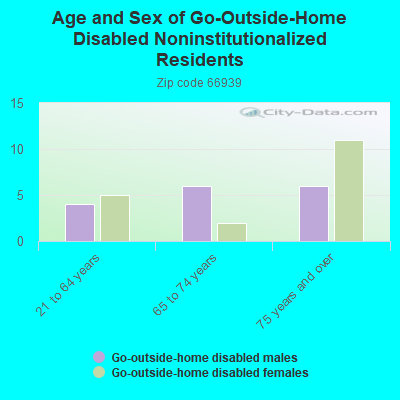 Age and Sex of Go-Outside-Home Disabled Noninstitutionalized Residents